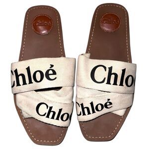 Woody Logo Slide Sandals 38